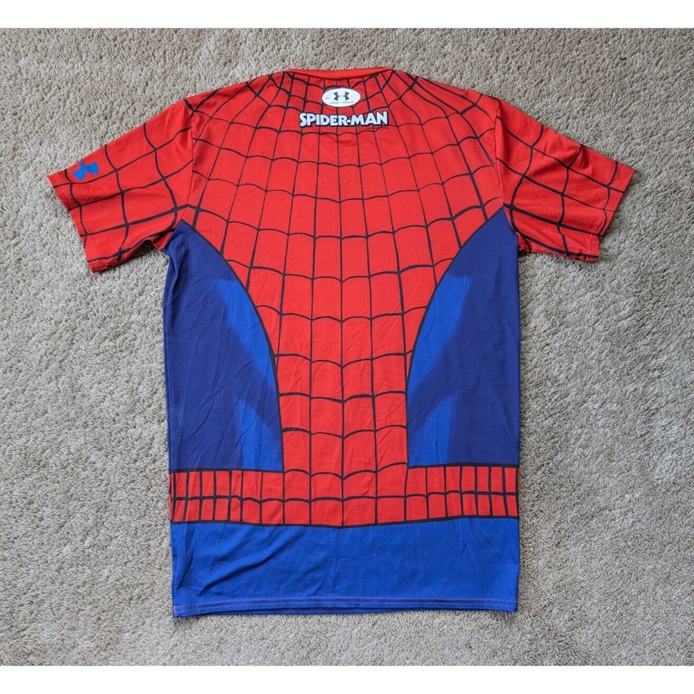 Under Armour Spiderman Shirt Mens XL Heat Gear Compression Marvel Alter Ego READ - Picture 8 of 9